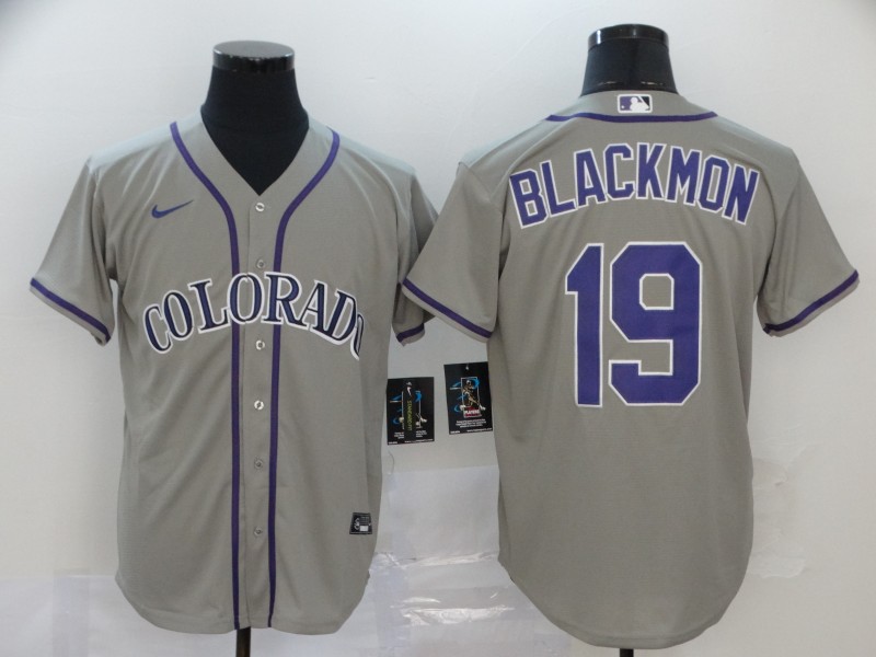 Rockies 19 Charlie Blackmon Gray 2020 Nike Cool Base Jersey Rockies 19 Charlie Blackmon Gray 2020 Nike Cool Base Jersey