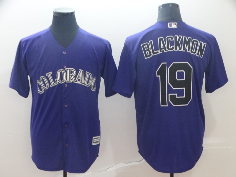 Rockies 19 Charlie Blackmon Purple Cool Base Jersey Rockies 19 Charlie Blackmon Purple Cool Base Jersey