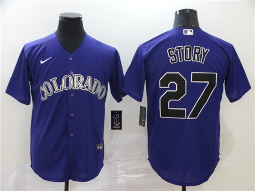 Rockies 27 Trevor Story Purple 2020 Nike Cool Base Jersey Rockies 27 Trevor Story Purple 2020 Nike Cool Base Jersey