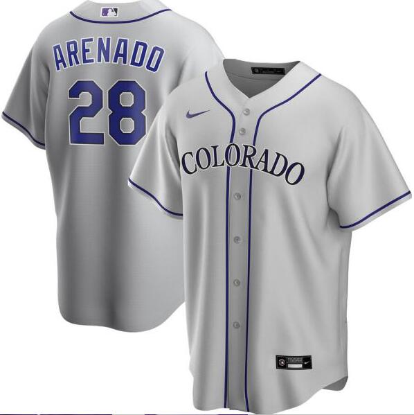 Rockies 28 Nolan Arenado Gray 2020 Nike Cool Base Jersey Rockies 28 Nolan Arenado Gray 2020 Nike Cool Base Jersey