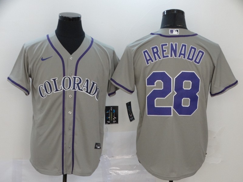 Rockies 28 Nolan Arenado Gray 2020 Nike Cool Base Jersey Rockies 28 Nolan Arenado Gray 2020 Nike Cool Base Jersey