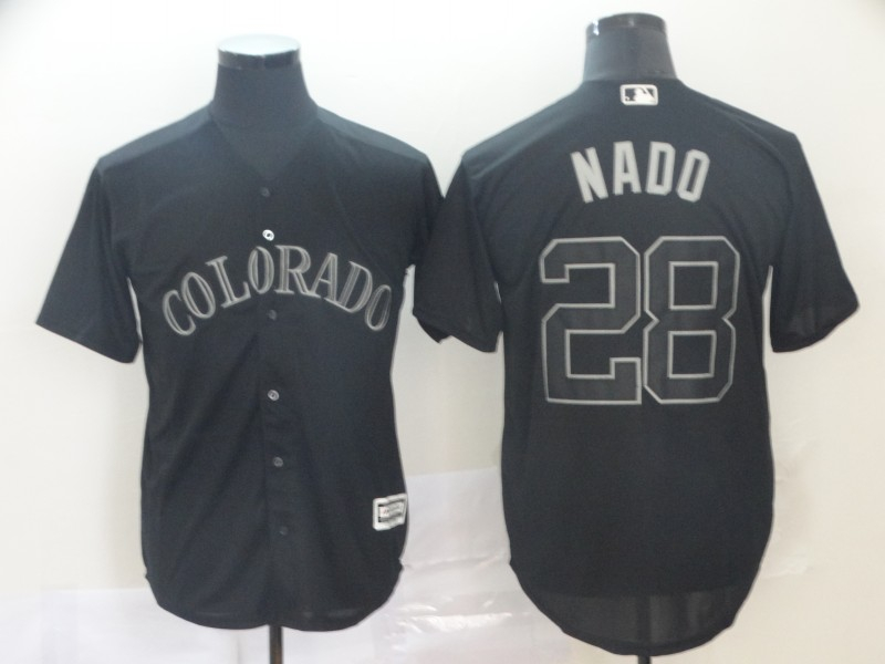 Rockies 28 Nolan Arenado Nado Black 2019 Players' Weekend Player Jersey Rockies 28 Nolan Arenado Nado Black 2019 Players' Weekend Player Jersey