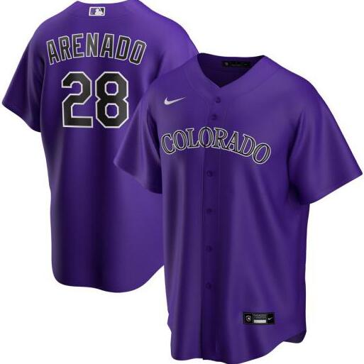 Rockies 28 Nolan Arenado Purple 2020 Nike Cool Base Jersey Rockies 28 Nolan Arenado Purple 2020 Nike Cool Base Jersey