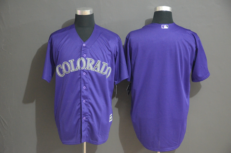 Rockies Blank Purple Cool Base Jersey Rockies Blank Purple Cool Base Jersey