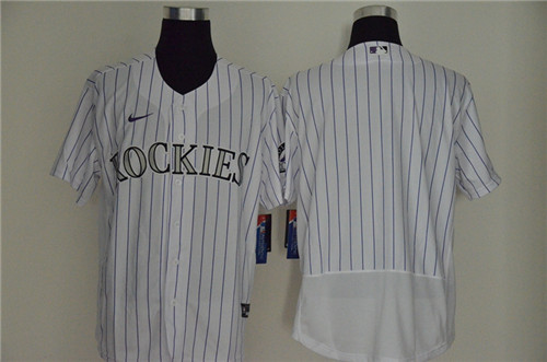Rockies Blank White Flexbase Jersey Rockies Blank White Flexbase Jersey