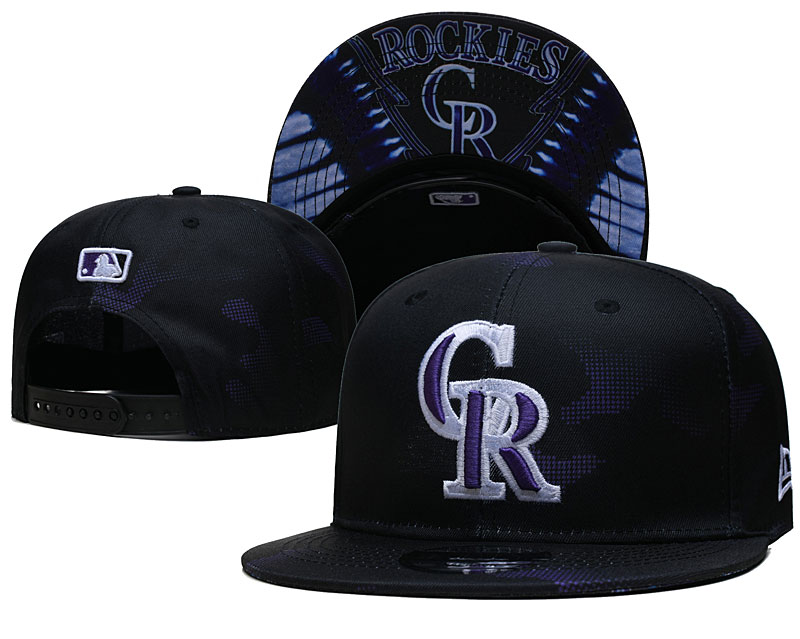 Rockies Snapback Black Hat --YD