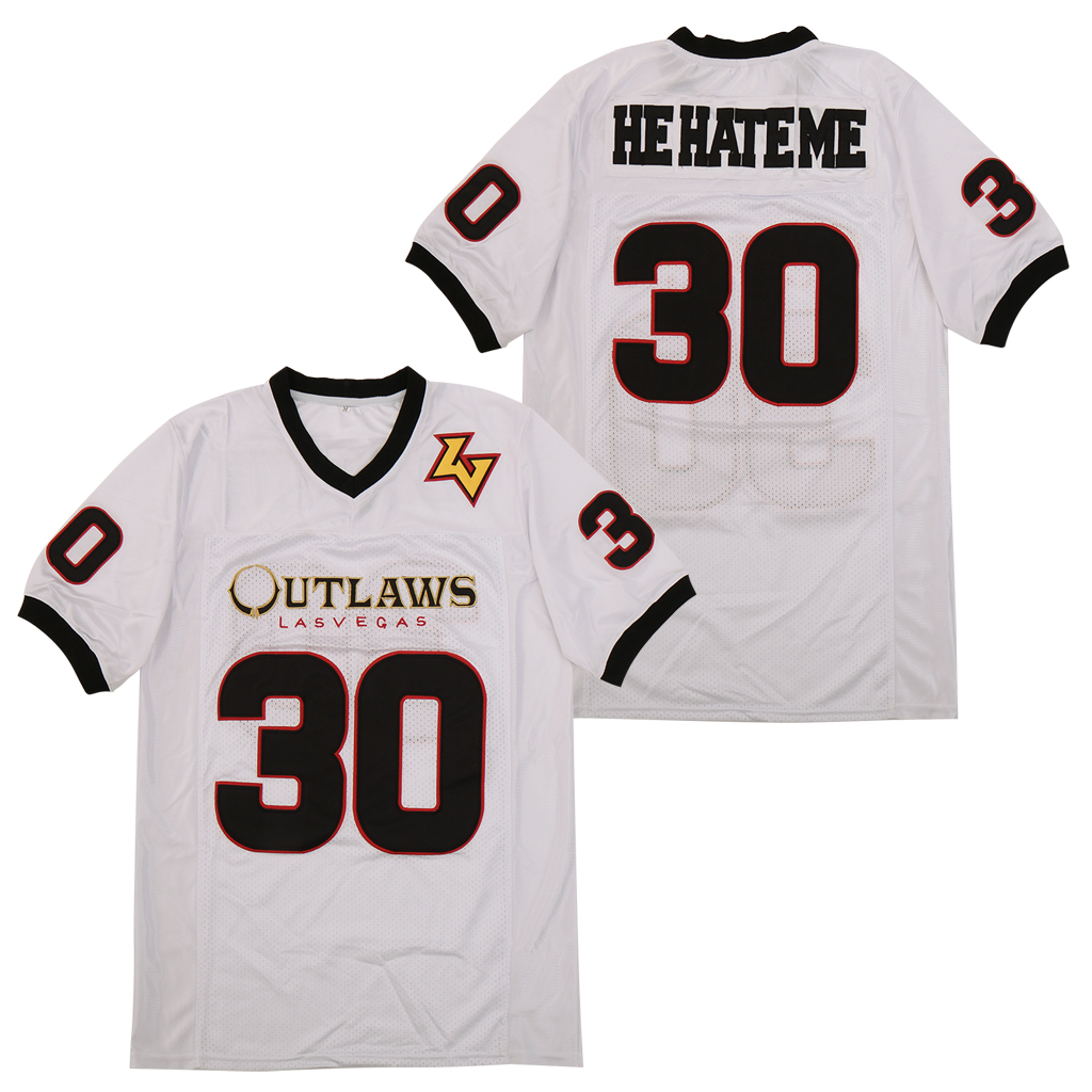 Rod Smart He Hate Me 30 White Movie Football Jersey Rod Smart He Hate Me 30 White Movie Football Jersey