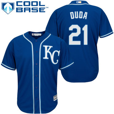 Royals #21 Lucas Duda Blue Cool Base Stitched Youth MLB Jersey Royals #21 Lucas Duda Blue Cool Base Stitched Youth MLB Jersey