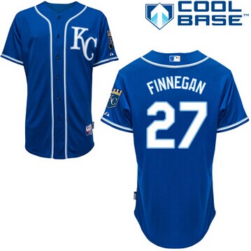 Royals #27 Brandon Finnegan Light Blue Alternate 2 Cool Base Stitched Baseball Jersey