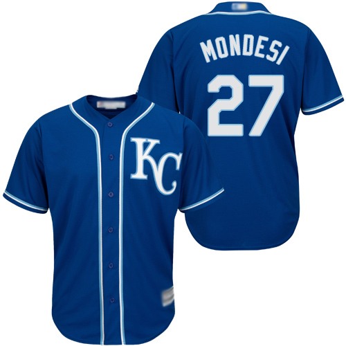Royals #27 Raul Mondesi Blue Cool Base Stitched Youth Baseball Jersey Royals #27 Raul Mondesi Blue Cool Base Stitched Youth Baseball Jersey