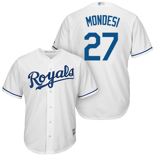 Royals #27 Raul Mondesi White Cool Base Stitched Youth Baseball Jersey Royals #27 Raul Mondesi White Cool Base Stitched Youth Baseball Jersey