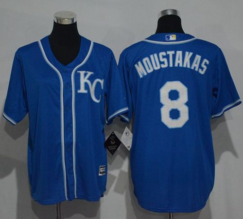 Royals #8 Mike Moustakas Blue Cool Base Stitched Youth MLB Jersey Royals #8 Mike Moustakas Blue Cool Base Stitched Youth MLB Jersey
