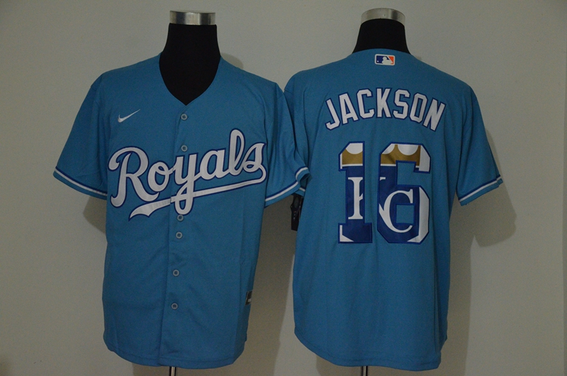 Royals 16 Bo Jackson Light Blue 2020 Nike Cool Base Fashion Jersey Royals 16 Bo Jackson Light Blue 2020 Nike Cool Base Fashion Jersey