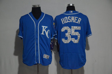 Royals 35 Eric Hosmer Royal 2017 Spring Training Flexbase Jersey