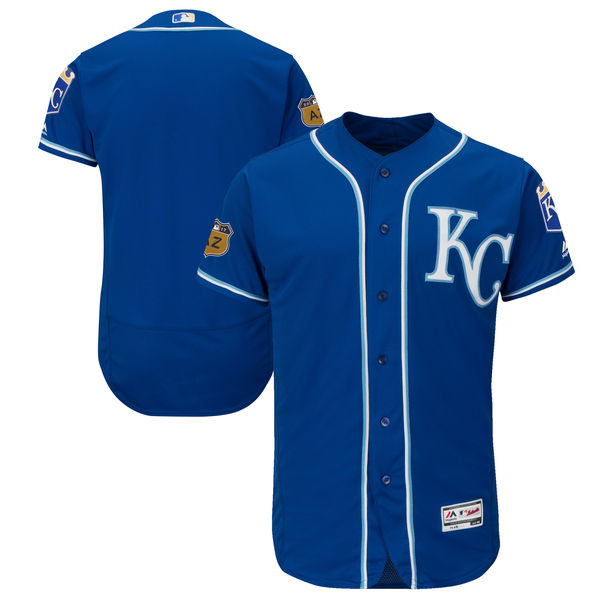 Royals Blank Royal 2017 Spring Training Flexbase Jersey