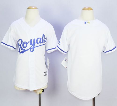 Royals Blank White Cool Base Stitched Youth MLB Jersey Royals Blank White Cool Base Stitched Youth MLB Jersey