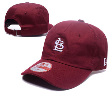 SL Cardinals Team Logo Red Adjustable Hat LH