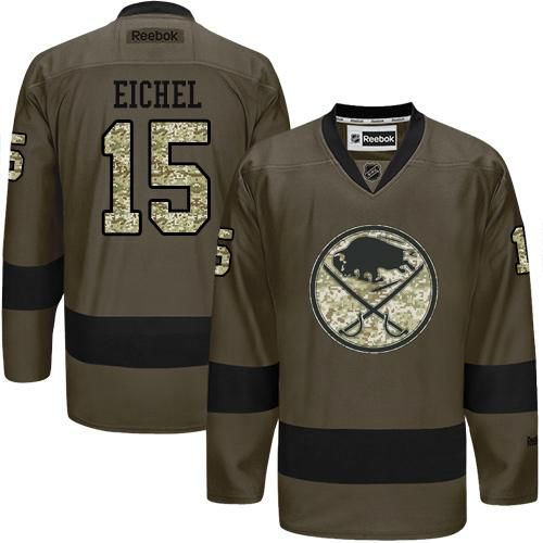Sabres #15 Jack Eichel Green Salute to Service Stitched NHL Jersey Sabres #15 Jack Eichel Green Salute to Service Stitched NHL Jersey