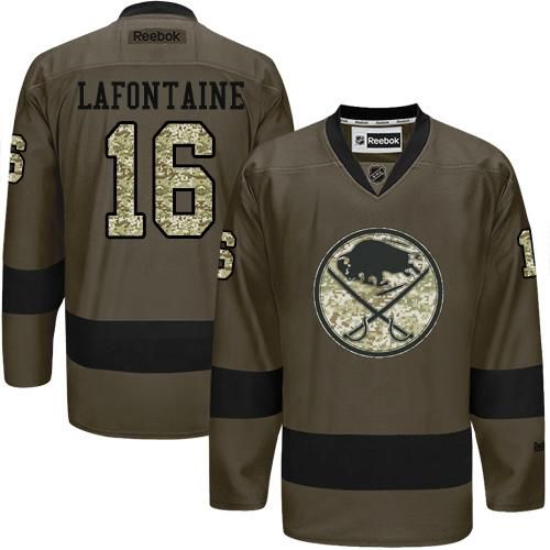 Sabres #16 Pat Lafontaine Green Salute to Service Stitched NHL Jersey Sabres #16 Pat Lafontaine Green Salute to Service Stitched NHL Jersey