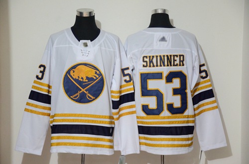 Sabres #53 Jeff Skinner White 50th Season Authentic Stitched Hockey Jersey Sabres #53 Jeff Skinner White 50th Season Authentic Stitched Hockey Jersey