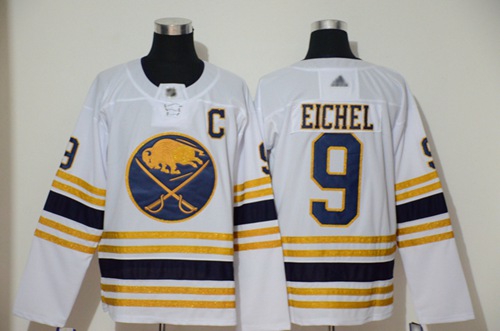 Sabres #9 Jack Eichel White 50th Season Authentic Stitched Hockey Jersey Sabres #9 Jack Eichel White 50th Season Authentic Stitched Hockey Jersey