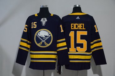 Sabres 15 Jack Eichel Navy Adidas Jersey