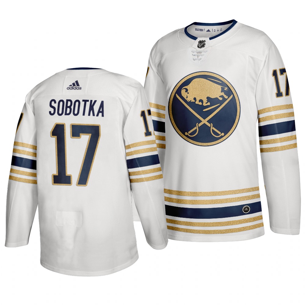 Sabres 17 Vladimir Sobotka White 50th Anniversary Adidas Jersey Sabres 17 Vladimir Sobotka White 50th Anniversary Adidas Jersey