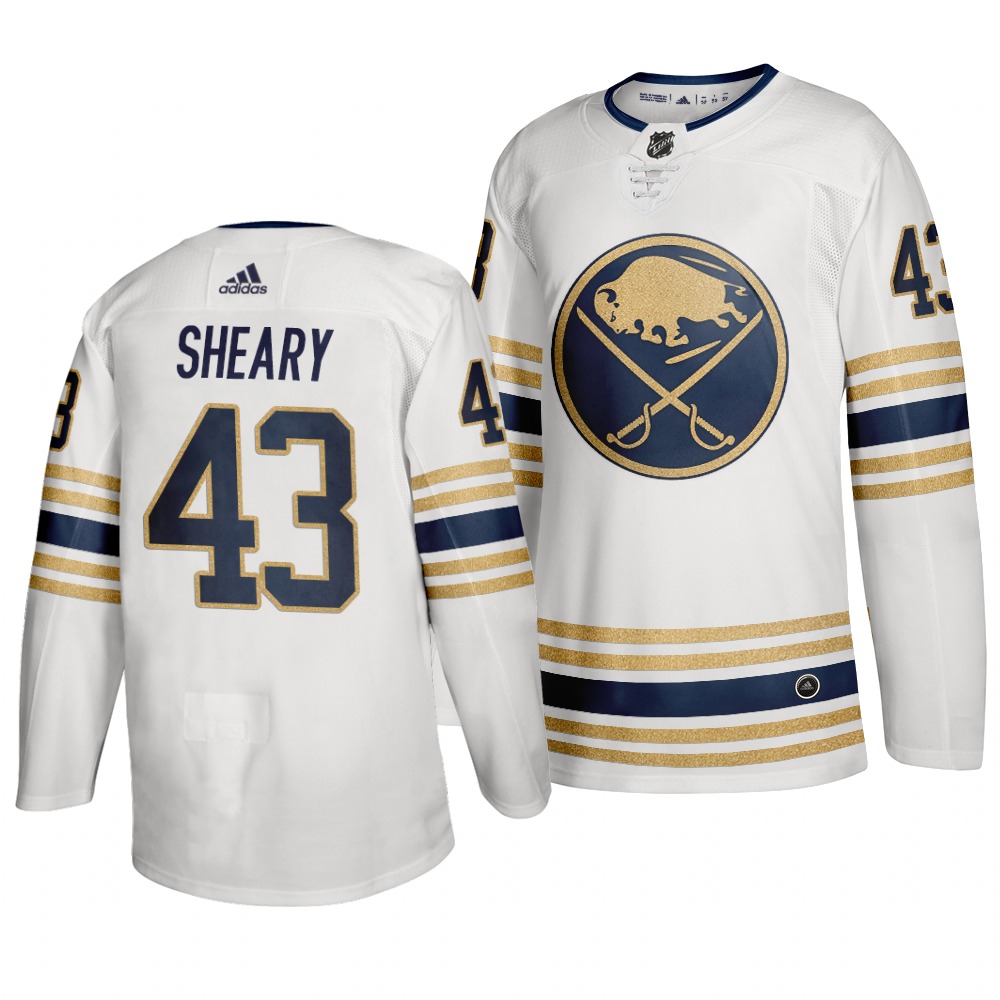 Sabres 43 Conor Sheary White 50th Anniversary Adidas Jersey Sabres 43 Conor Sheary White 50th Anniversary Adidas Jersey