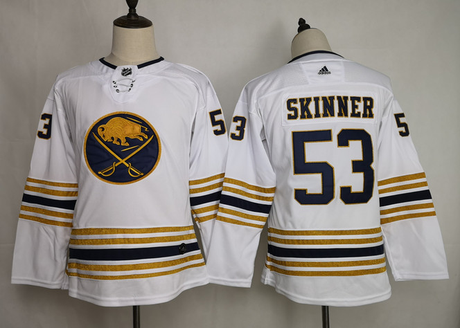 Sabres 53 Jeff Skinner White Youth 50th Anniversary Adidas Jersey Sabres 53 Jeff Skinner White Youth 50th Anniversary Adidas Jersey