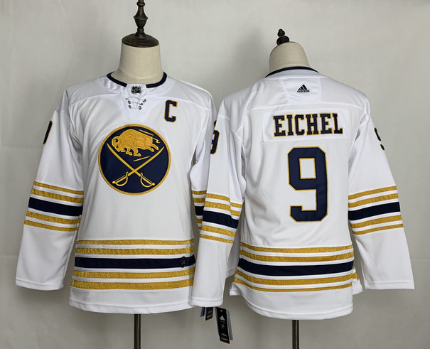 Sabres 9 Jack Eichel White Youth 50th Anniversary Adidas Jersey Sabres 9 Jack Eichel White Youth 50th Anniversary Adidas Jersey