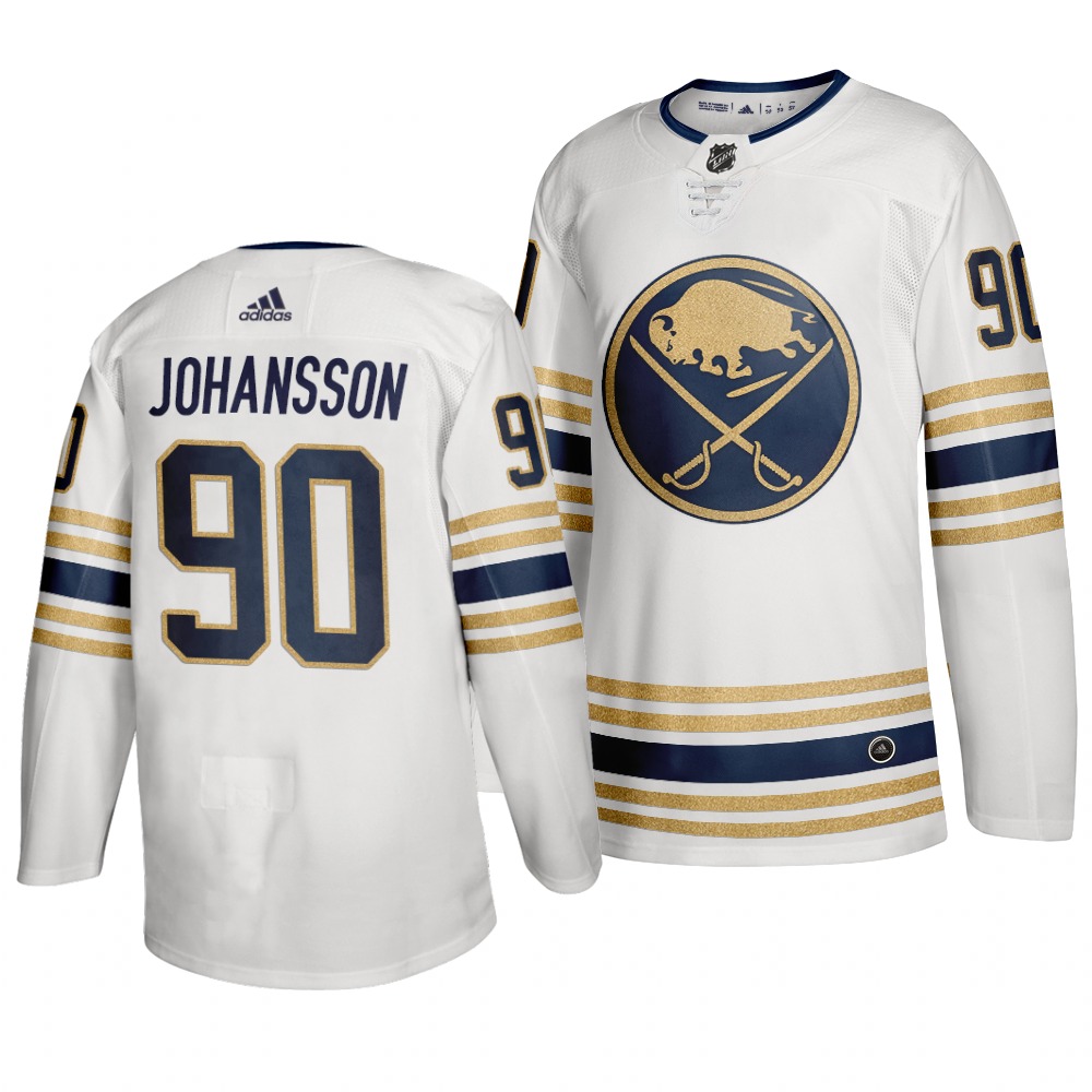 Sabres 90 Jonas Johansson White 50th Anniversary Adidas Jersey Sabres 90 Jonas Johansson White 50th Anniversary Adidas Jersey