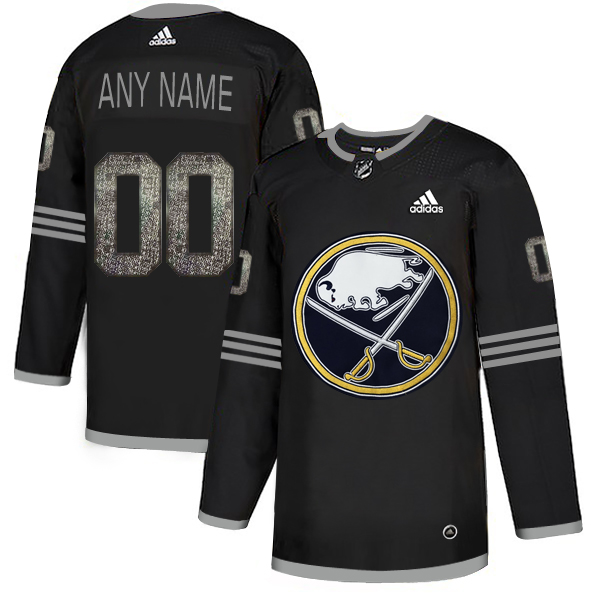 Sabres Black Shadow Logo Print Men's Customized Adidas Jersey Sabres Black Shadow Logo Print Men's Customized Adidas Jersey