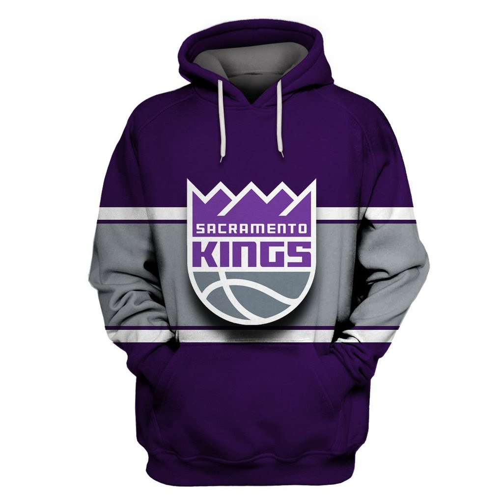 Sacramento Kings Purple All Stitched Hooded Sweatshirt Sacramento Kings Purple All Stitched Hooded Sweatshirt