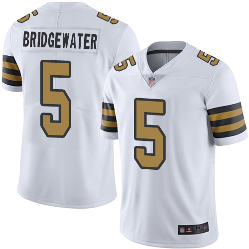 Saints #5 Teddy Bridgewater White Youth Stitched Football Limited Rush Jersey Saints #5 Teddy Bridgewater White Youth Stitched Football Limited Rush Jersey