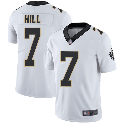 Saints #7 Taysom Hill White Youth Stitched Football Vapor Untouchable Limited Jersey Saints #7 Taysom Hill White Youth Stitched Football Vapor Untouchable Limited Jersey