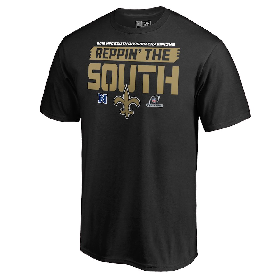 Saints 2018 NFL Playoffs Reppin' The South Men's T-Shirt Saints 2018 NFL Playoffs Reppin' The South Men's T-Shirt