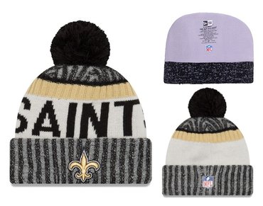 Saints Team Logo 2017 Sideline Knit Hat