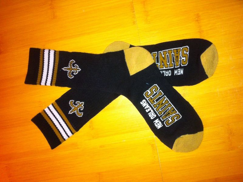 Saints Team Logo Black NFL Socks Saints Team Logo Black NFL Socks