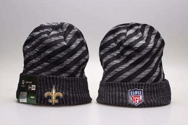 Saints Team Logo Gray & Black Knit Hat YP