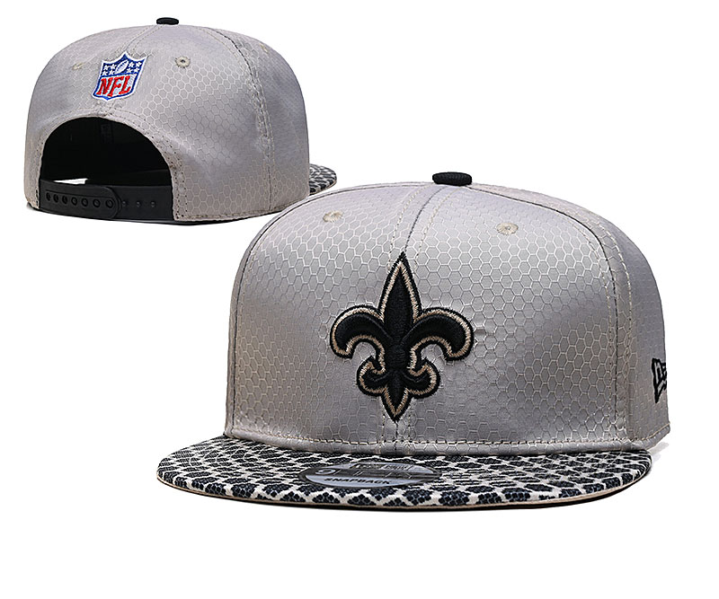 Saints Team Logo Gray Adjustable Hat TX