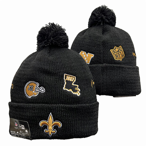 Saints Team Logo Pom Knit Hat YD