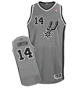 San Antonio Spurs #14 Danny Green Grey Alternate Stitched NBA Jersey
