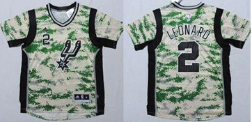San Antonio Spurs #2 Kawhi Leonard Camo Pride Stitched NBA Jersey
