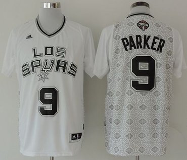 San Antonio Spurs #9 Tony Parker White New Latin Nights Stitched NBA Jersey