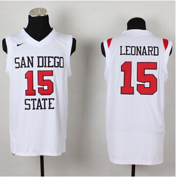 San Antonio Spurs 2 #15 LEONARD white NBA jerseys