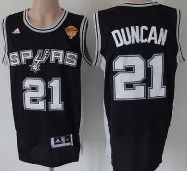 San Antonio Spurs 21 Tim Duncan Black Revolution 30 Swingman 2013 Finals Patch NBA Jerseys