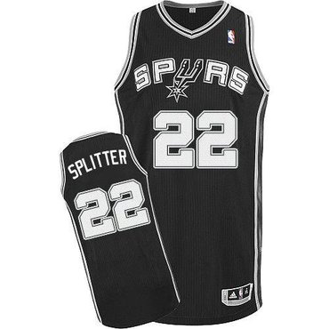 San Antonio Spurs Revolution 30 #22 Tiago Splitter Black Stitched NBA Jersey