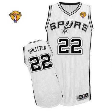 San Antonio Spurs Revolution 30 #22 Tiago Splitter White Finals Patch Stitched NBA Jersey