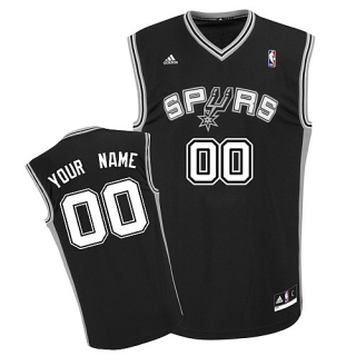 San Antonio Spurs Youth Custom black V-neck Jersey San Antonio Spurs Youth Custom black V-neck Jersey