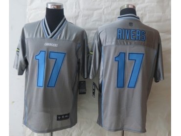 San Diego Charger #17 Rivers Grey Jerseys(Vapor Elite) San Diego Charger #17 Rivers Grey Jerseys(Vapor Elite)